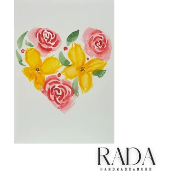 Ръчно изработена любовна картичка - Love Card #18 (LOVECARD18)