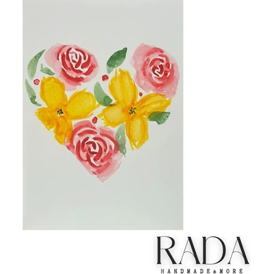 Ръчно изработена любовна картичка - Love Card #18 (LOVECARD18)