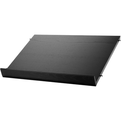 String Polica String Magazine Shelf 58 x 30, black ash