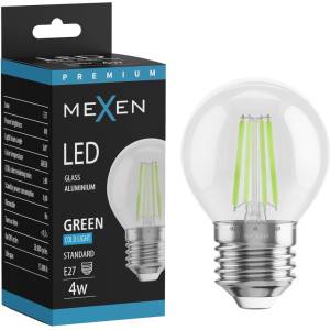Mexen Vintis LED нажежаема жичка E27, G45, 4W, 55 lm, зелена - L156-E27-04XX-46 (L156-E27-04XX-46)
