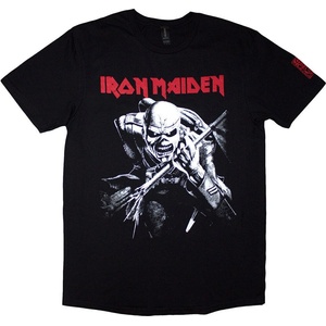 Iron Maiden 50 Trooper Charge White Тениска с къс ръкав Black S (IMTEE212MB01)