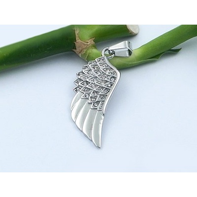 MPM Přívěsek z chirurgické oceli Pendant 8197 Silver/White