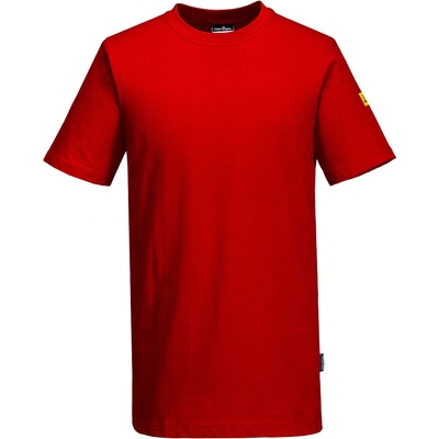 Portwest AS20 Antistatické ESD triko tmavě červená M
