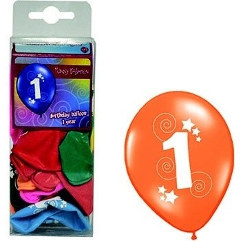 Balónky s číslem 1 barevné
