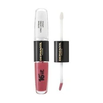Dermacol 16H Lip Colour Extreme Long-Lasting Lipstick дълготране двуфазен цвят и гланц за устни No. 12 8 ml