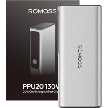 Image 1 of ROMOSS Преносима батерия Romoss PPU10 10000mAh, 130W, 1xUSB-A, 1xUSB-C, LED дисплей, Сребриста (PPU10-128)