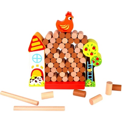 Tooky Toy Дървена образователна игра Ферма tkc572