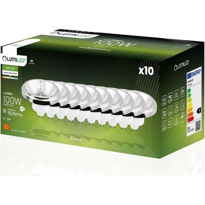 Lumiled 10x LED žiarovka ES111 GU10 15W = 100W 1521lm 4000K Neutrálna biela 24° Silver
