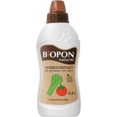 Bros Hnojivo na zeleninu a bylinky Biopon Natural Vermikompost 500 ml