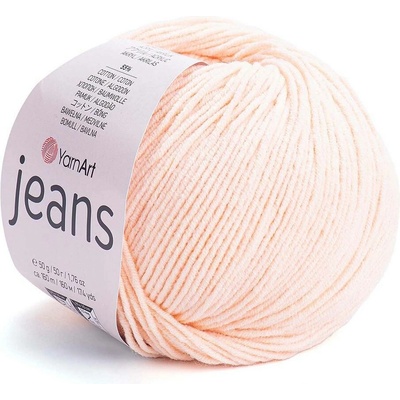 Pletací příze Gina / Jeans 50 g Varianta: 23 (73) lososová světlá, Balení: 1 ks 43308/85098/206924