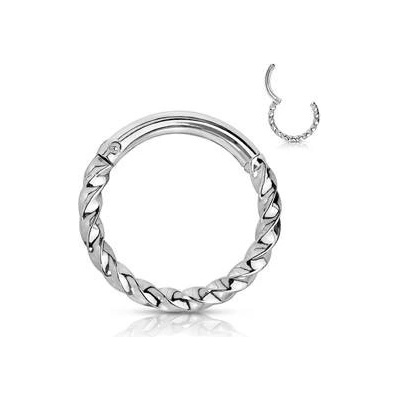 Šperky4U piercing kruh segment K01059-ST