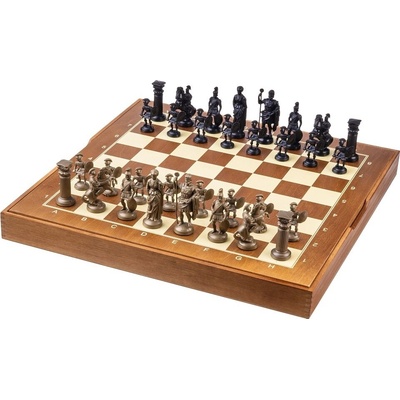 Spartan šachy čierna/zlatá veľké