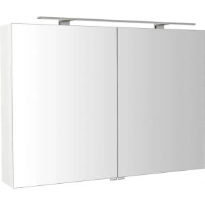 SAPHO Riwa - Огледален шкаф с LED осветление, 101x70x17 см, лъскаво бяло RIW100-0030 (RIW100-0030)