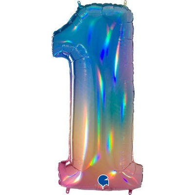 Grabo Nafukovacia číslica dúhová 102 cm 1