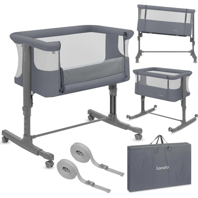 Lionelo Postýlka Aurora 3v1 Grey Monument