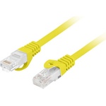 Lanberg Кабел Lanberg patch cord CAT. 6A U/UTP LSZH CU 0.25m Fluke Passed, Yellow (PCU6-10CU-0025-Y) - cybertrade