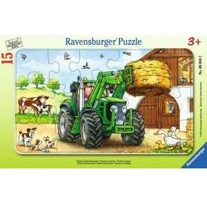 Ravensburger Puzzle 15 Frame Pieces, Tractor in Box