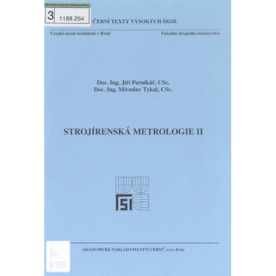 Strojírenská metrologie II. - Miroslav Tykal