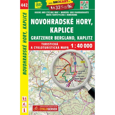 Novohradské Hory Kaplice 1:40 000 turistická mapa