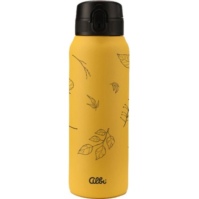 Albi termofľaša Floral 680 ml Žltá Čierna