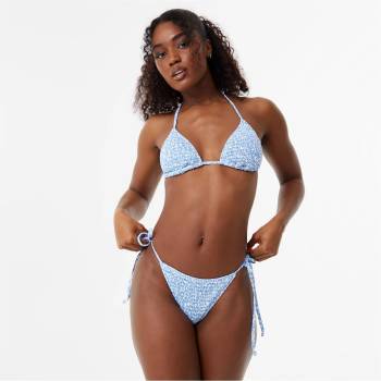 Image 1 of Jack Wills Shirred Triangle Bikini Top - Marina Ditsy