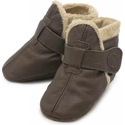 Carozoo Kožené capáčky zimní Hnědá – Zboží Dáma Carozoo Kožené capáčky zimní Hnědá – Zboží Dáma
