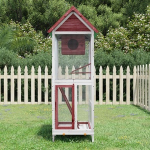 vidaXL Къщичка за птици мока 60x58, 5x160 см масивна чамова дървесина (172257)