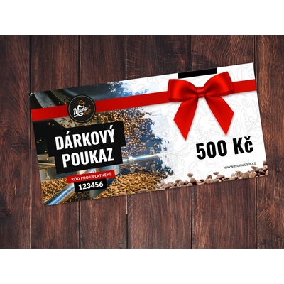 ManuCafe Dárkový poukaz na 500 CZK