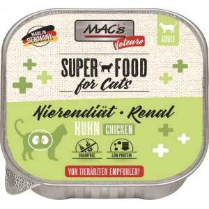 MAC's Mac’s VetCare Cat Adult GRAIN FREE, пастет за пораснали котки, БЕЗ ЗЪРНО, с бъбречни проблеми, с пилешко месо, 85 гр - Германия - 582VE