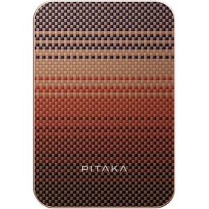 PITAKA Magsafe Външна Батерия, Pitaka Aramid Magnetic 5000mAh Qi2 Sunset, Кафяв (PBQ2402)