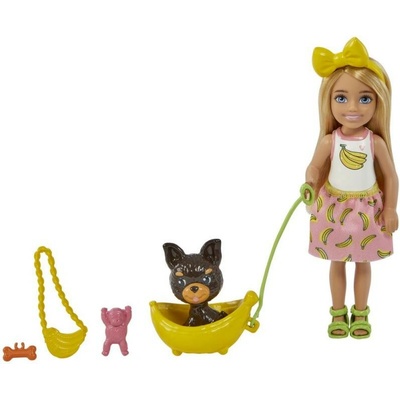 Barbie bábika Chelsea so psíkom