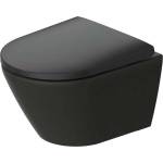 Duravit D-Neo - Окачена тоалетна чиния, Rimless, DuraShield, антрацит 258809AD00 (258809AD00)