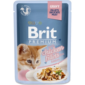 Brit Premium Cat Kitten Delicate Fillets Chicken 85 g