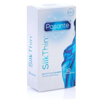 Pasante 12 бр. Най-тънките презервативи Pasante Silk Thin