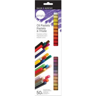Daler Rowney Simply Oil Pastel sada olejových pastelů 50 ks