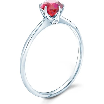 SAVICKI Годежен пръстен The Journey: бяло злато, рубин