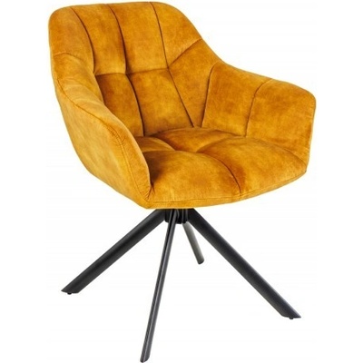 Ainnde Papillon tmavě žlutá samet 2 ks