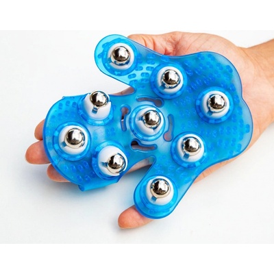 3Pagen Masážní rukavice s kovovými kuličkami na uvolnění svalů 493643