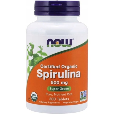 Now Foods Spirulina 500 mg 200 tabliet