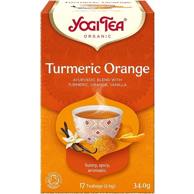 Yogi Tea Bylinný Čaj v sáčku Pomeranč a Kurkuma BIO 17 x 2 g