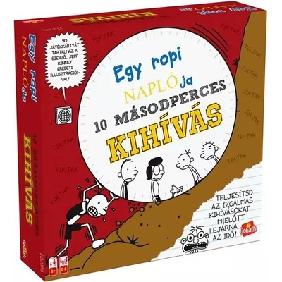 Goliath Дневникът на един дръндьо: 10-секундно предизвикателство настолна игра. - на унгарски език (919805)