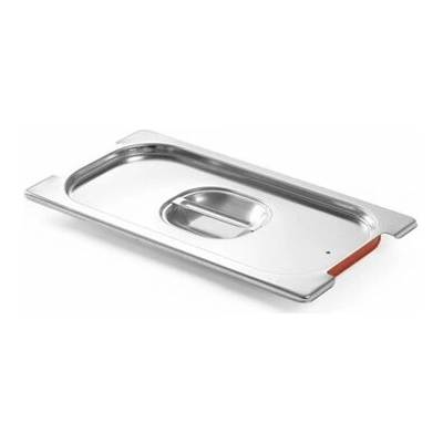 Veko pre nádoby GN 1/3 so silikónovým tesnením a výrezom pre rukoväte 32,5 x 17,6 cm, strieborné 804339H
