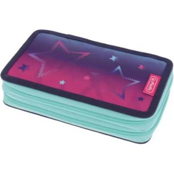 Image 1 of Herlitz Несесер с 23 части, 2 ципа, Pink Stars - Herlitz