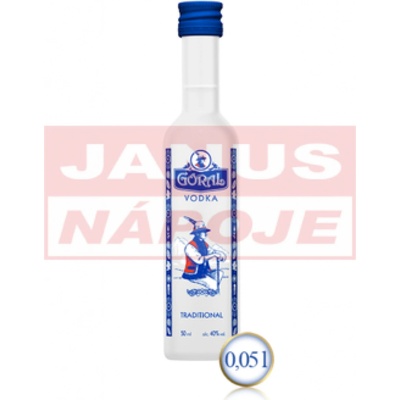 Goral Vodka 40% 0,05 l (čistá fľaša)
