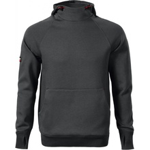 Rimeck VERTEX HOODIE W43 mikina pánska "klokanka" s kapucňou ebony gray