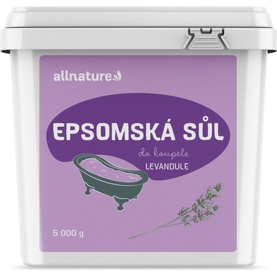 Allnature Epsomská sůl Levandule 5 kg