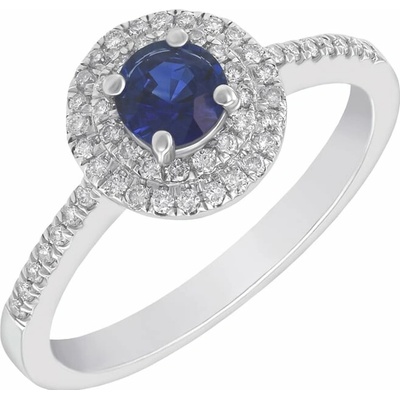 Eppi zlatý safírový prsten s diamanty Catelinie R32463