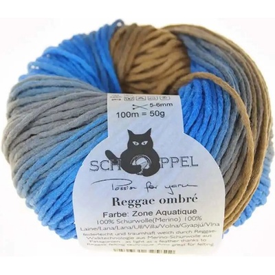 Schoppel Wolle Reggae ombré 2257 Zone Aquatique