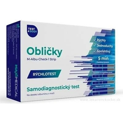 Veda.Lab Test4Body rychletest ledviny domácí test albumin moč