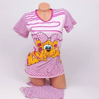 Image 1 of Пижама в розово и лилаво с мече